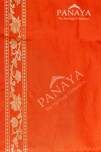 Katan Silk Zaal Design With Meenakari Work Banarsi Border Work