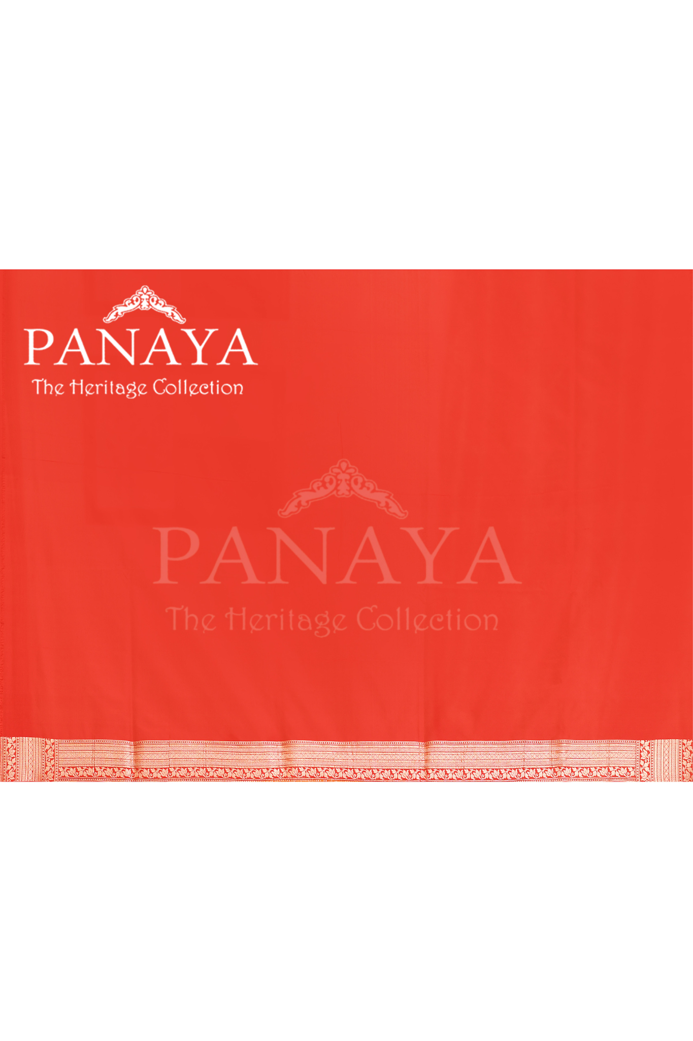 Saree Katan Silk Semi Handwoven with Banrasi Aanchal & Border with Gold & Silver Meenedar Jaal Design