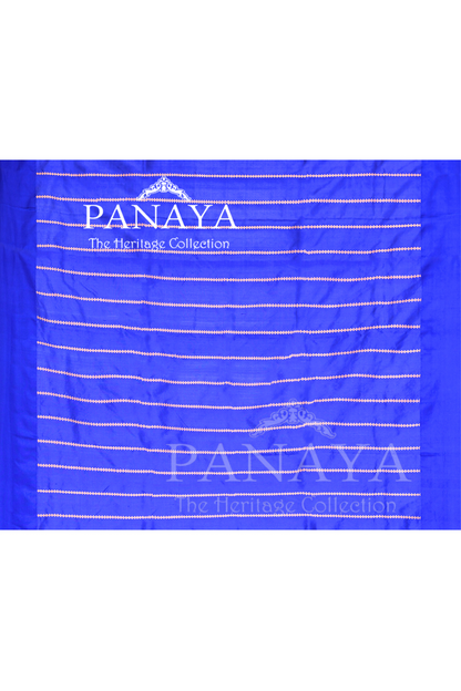 Saree Katan Silk with Contrast Banarasi Aanchal & Border with Gold Zari Boota Design
