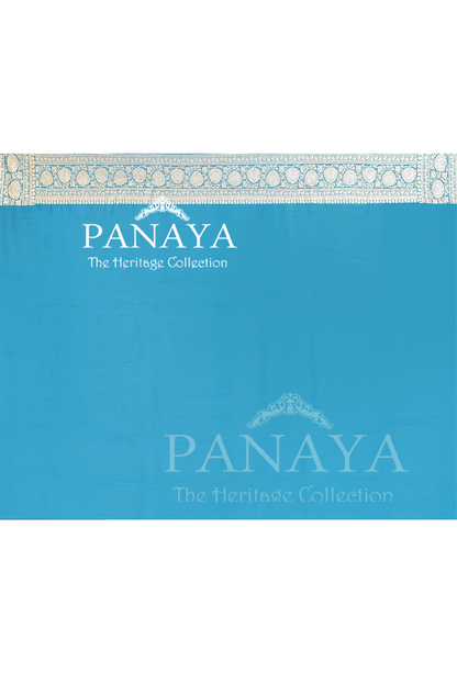 Saree Munga Silk Semi Handloom with Booti  Design with Banarasi aanchal & Border