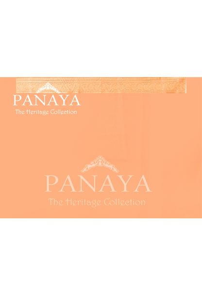 Saree Kora Cotton Silk With Banarasi aanchal & Border with Meenedar Booti