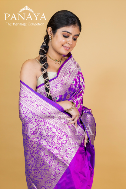 Katan Silk Zaal Design Meenakari Work