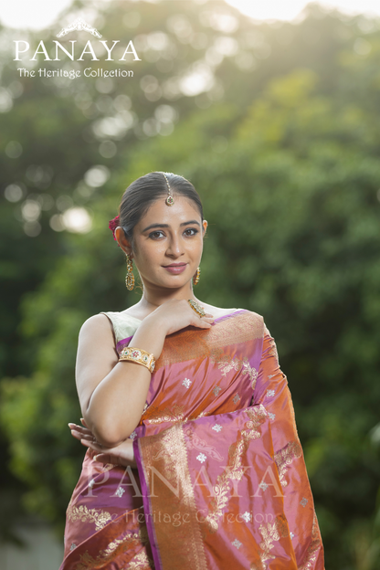 Diagonal Zaal Work With Sona Rupa Zari Work