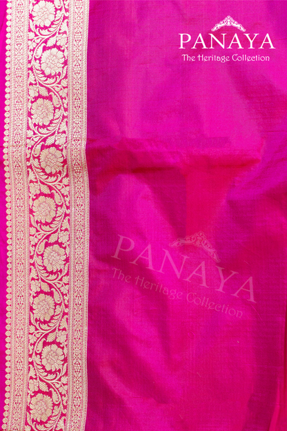 Zaal Work With Meenakari Pattern