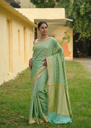 Katan Pure Silk Hand Woven Saree
