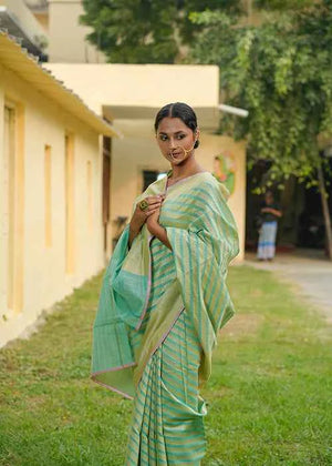 Katan Pure Silk Hand Woven Saree