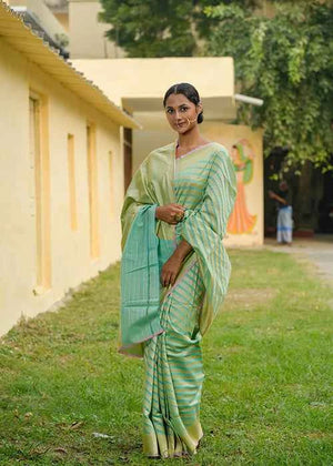 Katan Pure Silk Hand Woven Saree