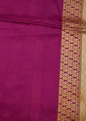 Magenta Katan Silk Saree