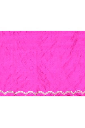 Rani Pink Katan Silk Saree — Kadwa Booti
