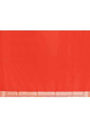 Mustard Katan Silk Saree — Cut Work Booti
