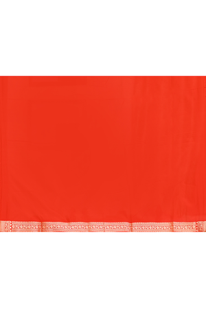 Maroon Katan Silk Saree — Cut Work Booti