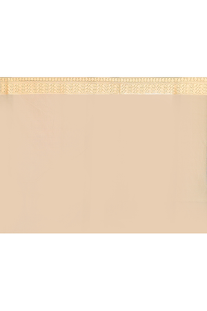 Powder Blue Kora Silk Saree — Kadwa Flower Boota