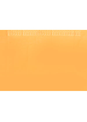 Yellow Kora Silk Saree — Kadwa Mango Booti