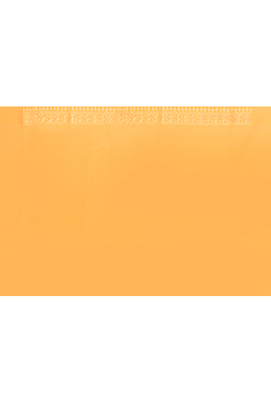 Yellow Kora Silk Saree — Kadwa Mango Booti