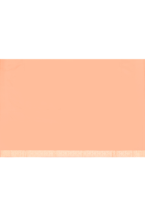 Peach Katan Silk Saree — Cut Work Booti