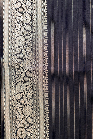 Maroon Katan Silk Saree — Kadwa Boota