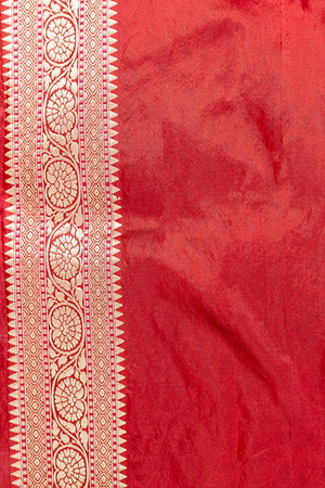 Black Katan Silk Saree — Tanchui Booti