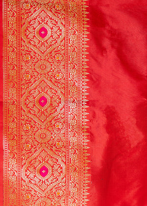 Dark Purple Katan Silk Saree — Kadwa Booti