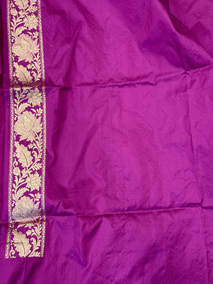 Magenta Katan Silk Saree — Kadwa Meena Booti