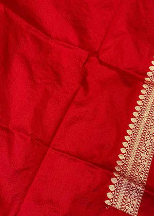 Purple Katan Silk Saree — Kadwa Booti