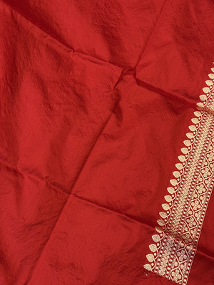 Purple Katan Silk Saree — Kadwa Booti