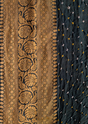 Grey Organza Silk Saree