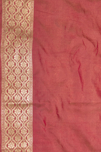 Pink Handwoven Cutwork Katan Silk Saree