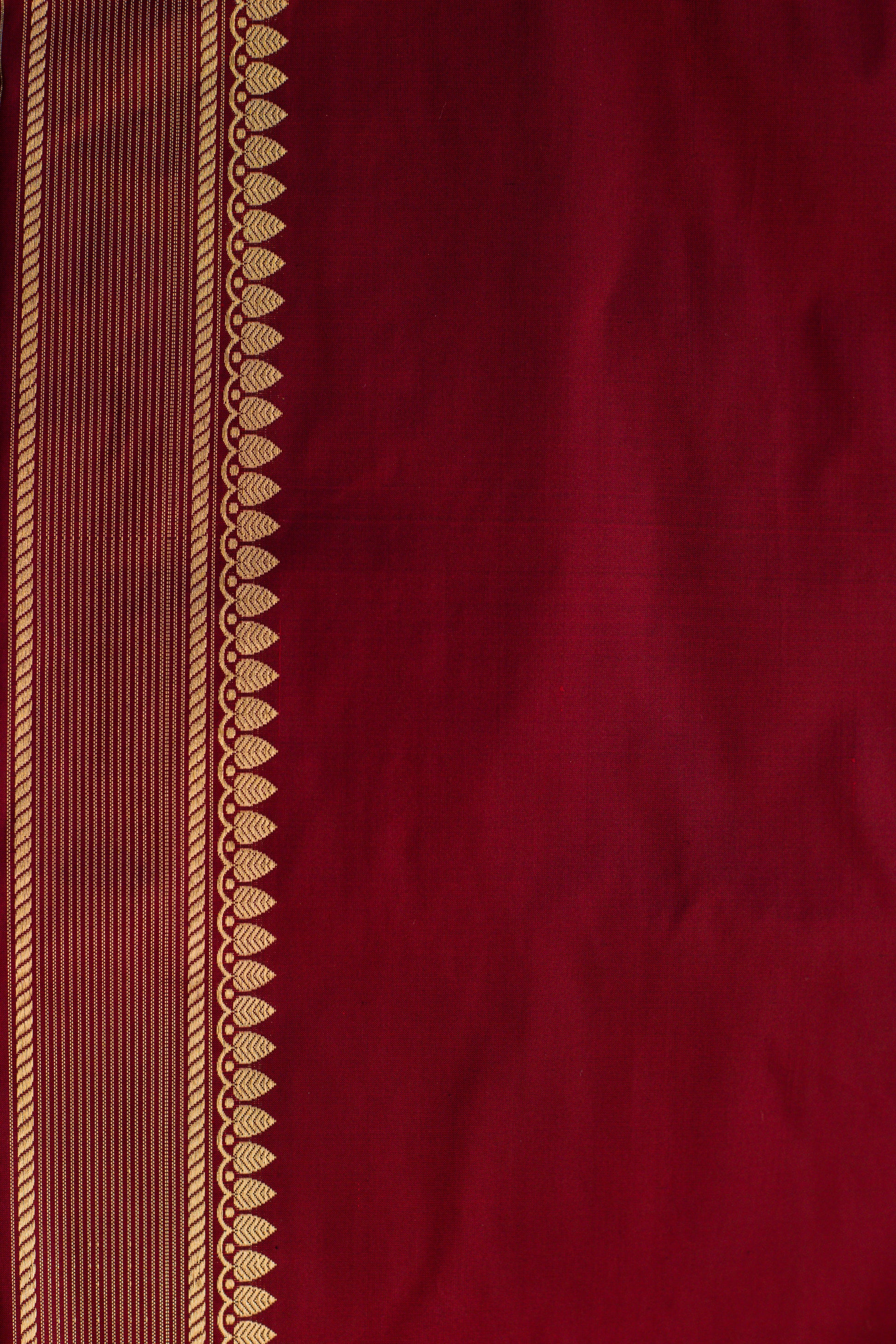 Maroon Saree Katan Silk Handwoven