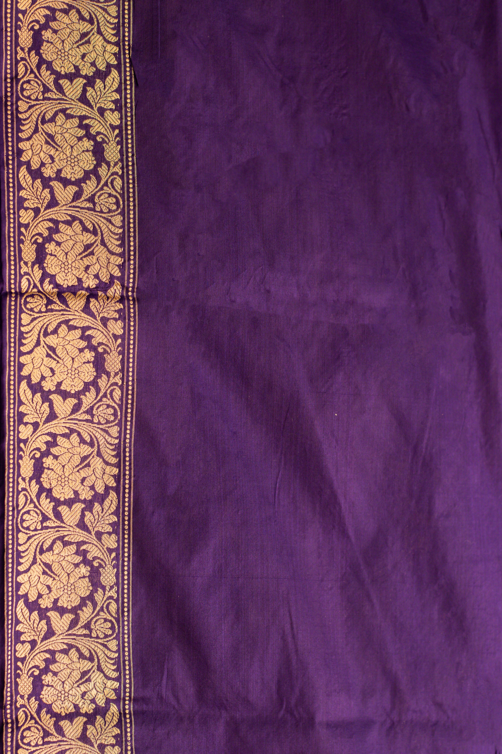 Purple Saree Katan Silk Handwoven