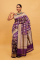 Purple Saree Katan Silk Handwoven