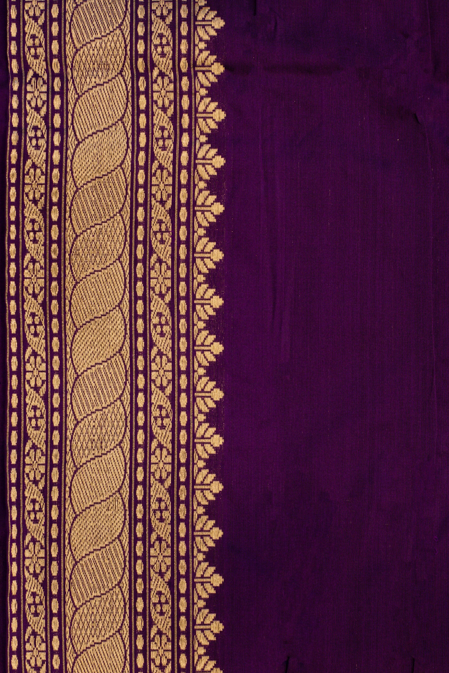 Purple Saree Katan Silk Handwoven - Panaya 