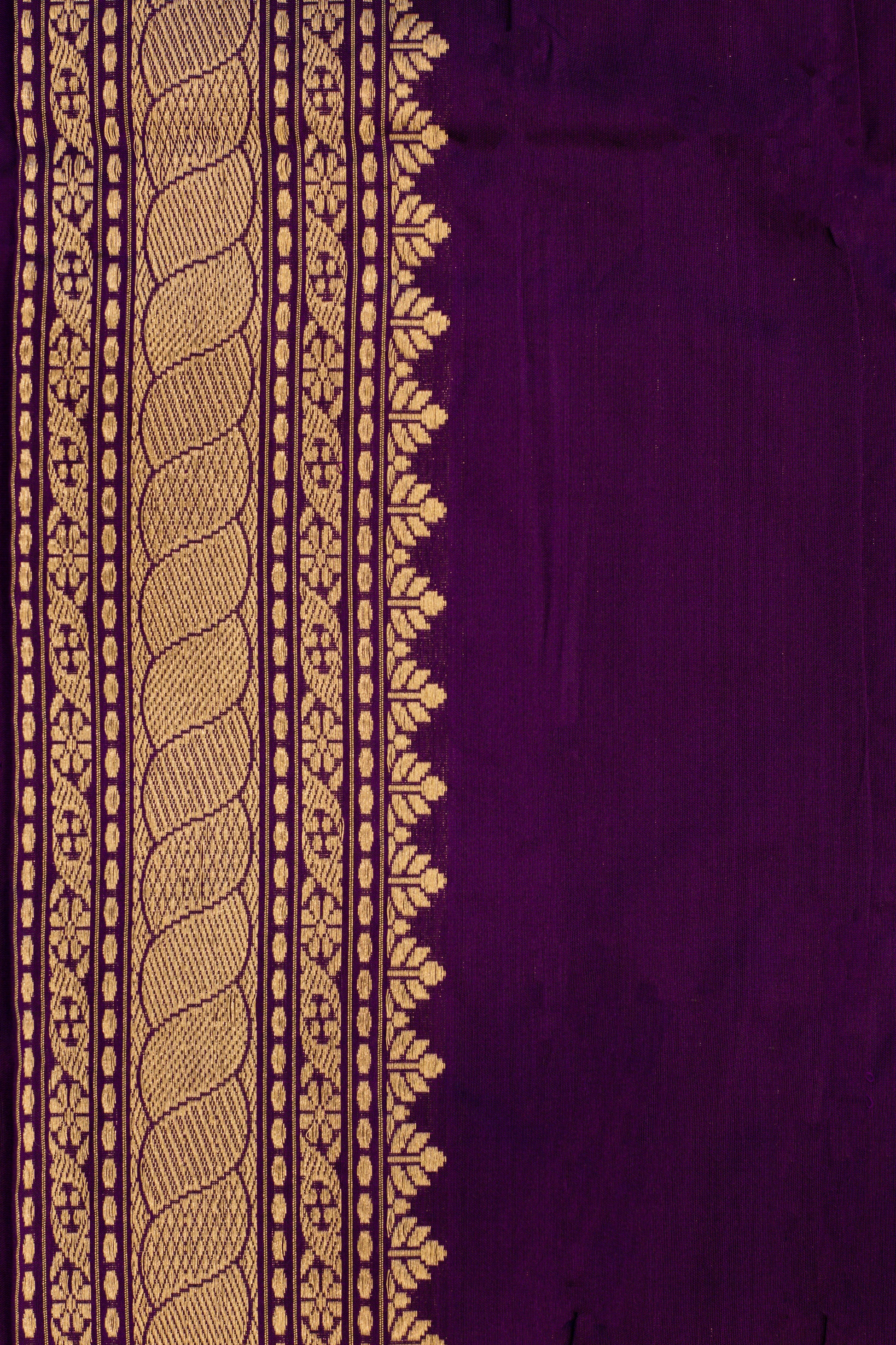 Purple Saree Katan Silk Handwoven