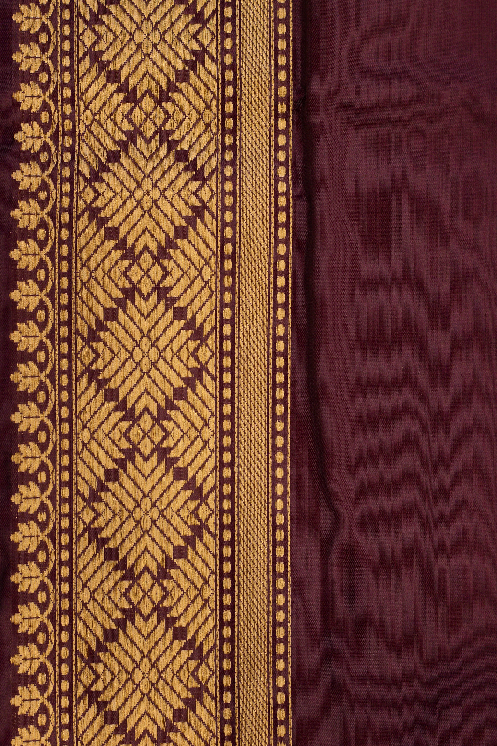 Magenta Saree Katan Silk Handwoven