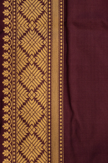 Magenta Saree Katan Silk Handwoven - Panaya 