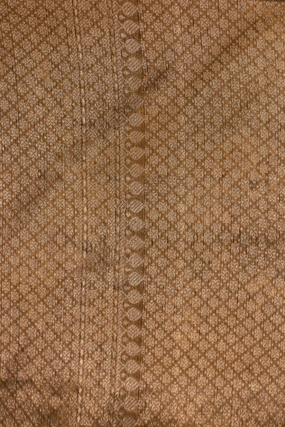 Brown Saree Kora Silk - Panaya 