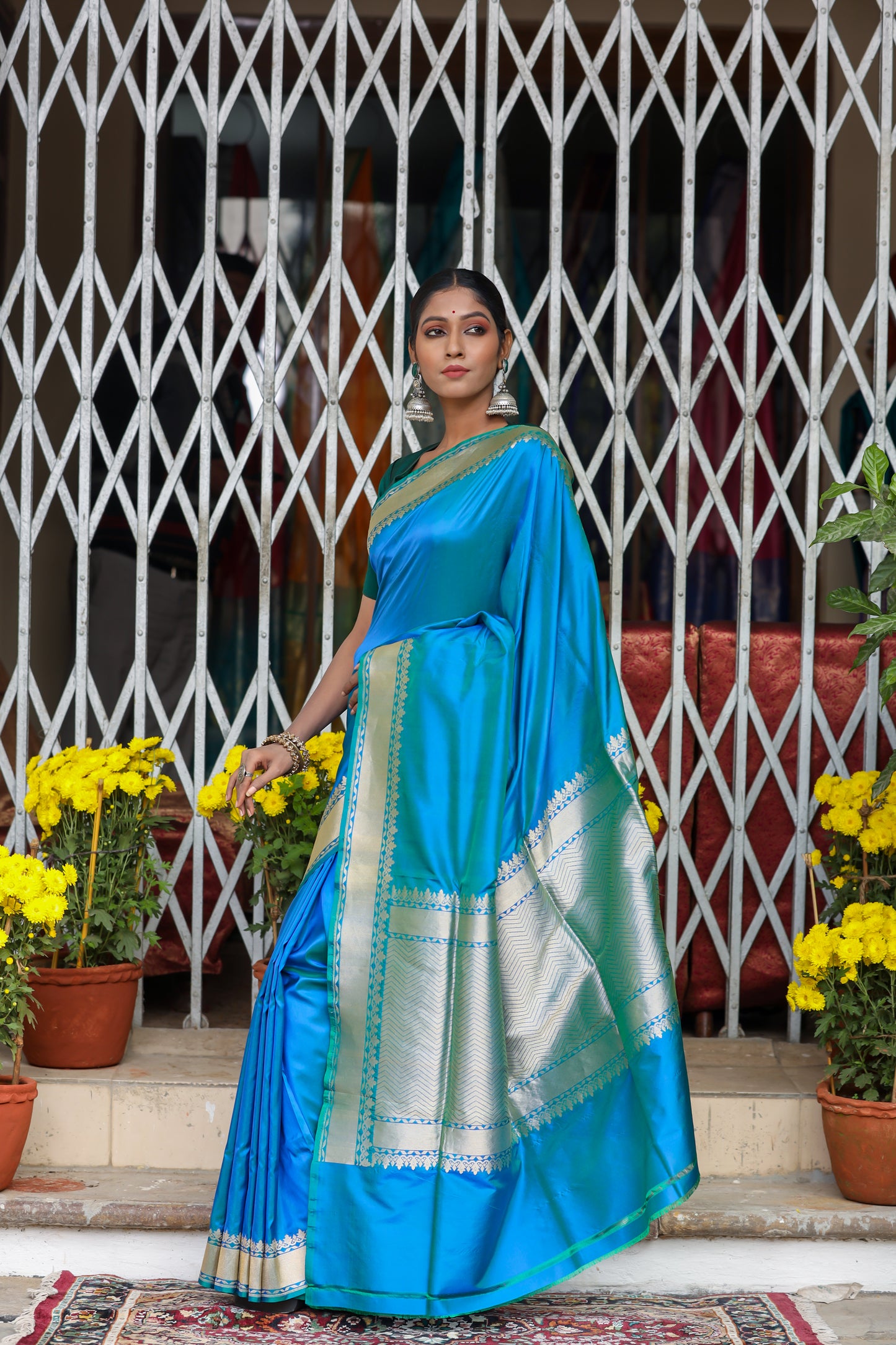 Morkanthi Katan Pure Silk Kadwa Saree - Panaya 