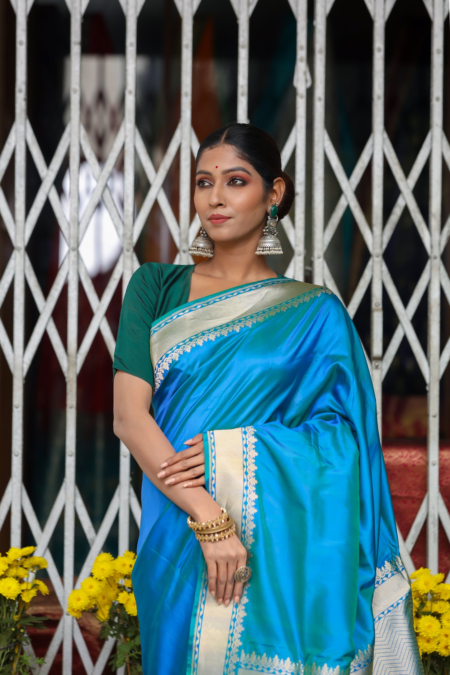 Morkanthi Katan Pure Silk Kadwa Saree - Panaya 