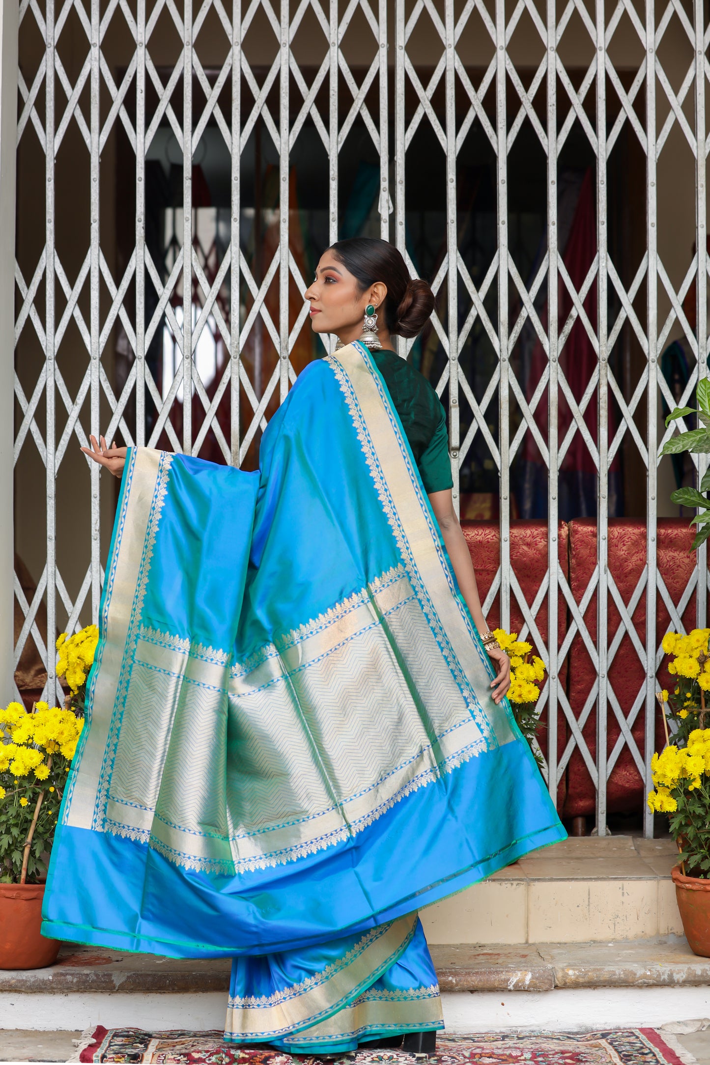 Morkanthi Katan Pure Silk Kadwa Saree - Panaya 