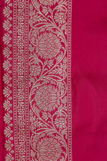 Pink Katan Pure Silk Kadwa Saree - Panaya 