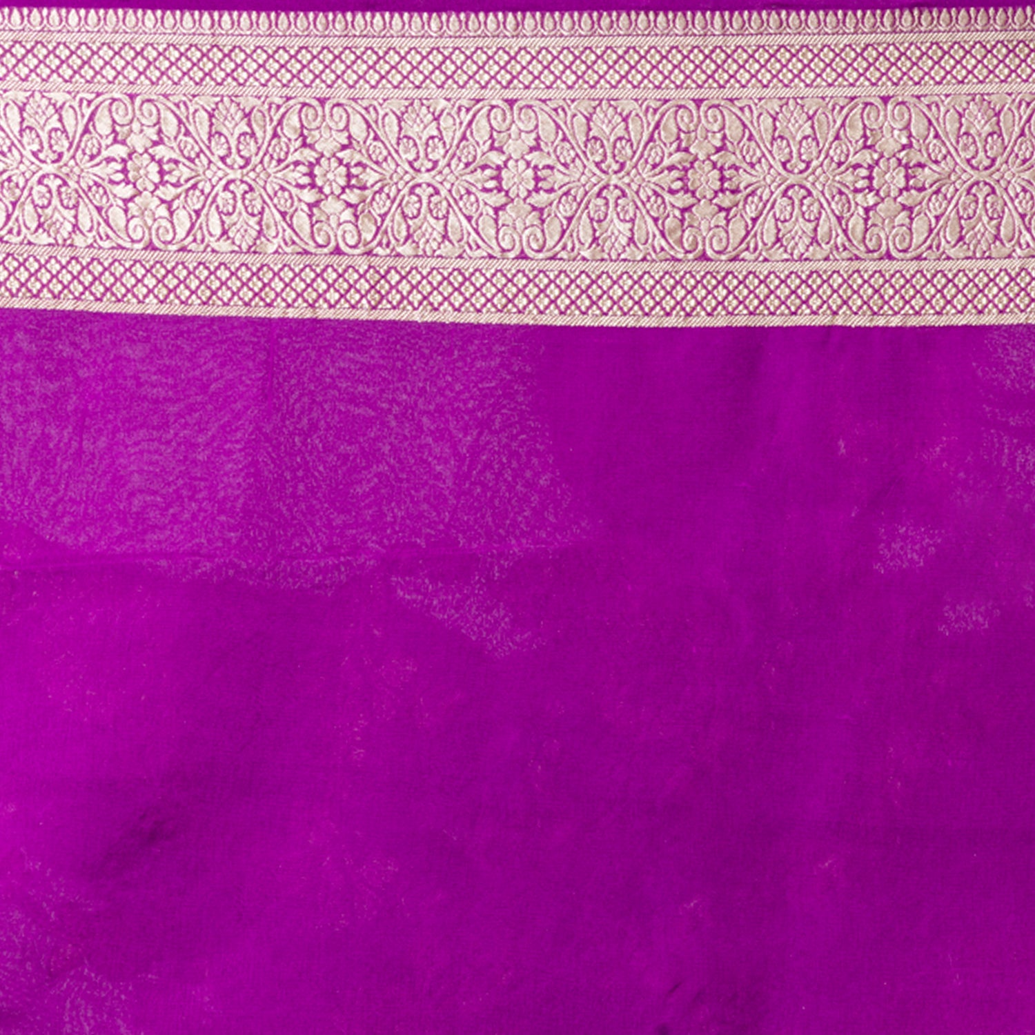 Purple Georgette Khaddi Pure Silk Saree