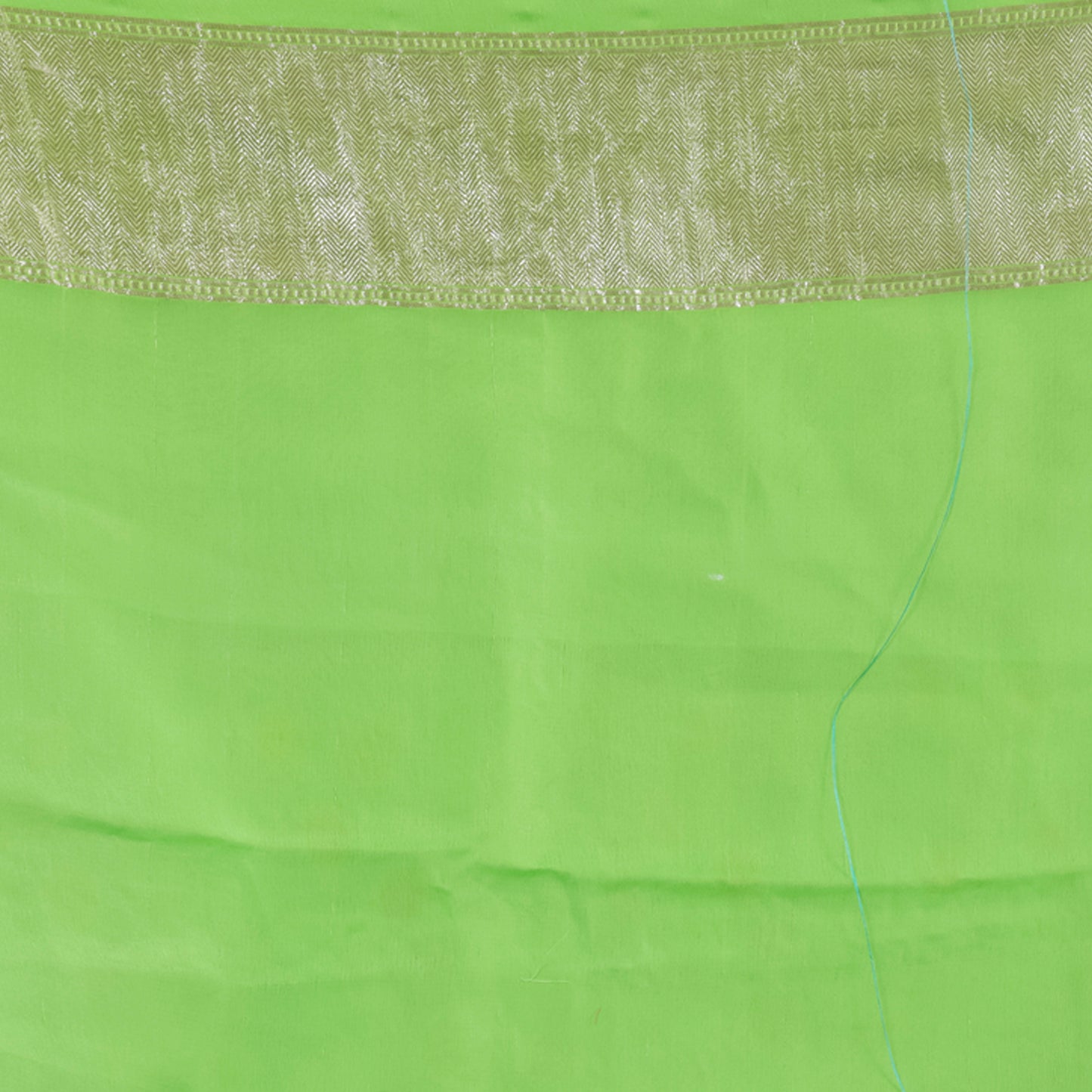 Light Green Georgette Khaddi Pure Silk Saree - Panaya 