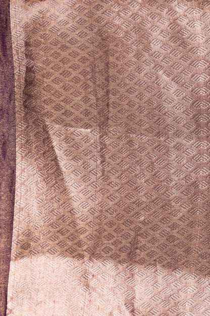 Purple Tissue Pure Silk Dyed Sare - Panaya 