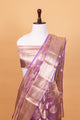 Purple Tissue Pure Silk Dyed Saree