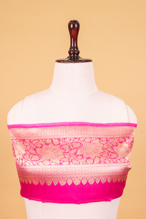 Dark Pink Katan Silk Saree — Kadwa Booti