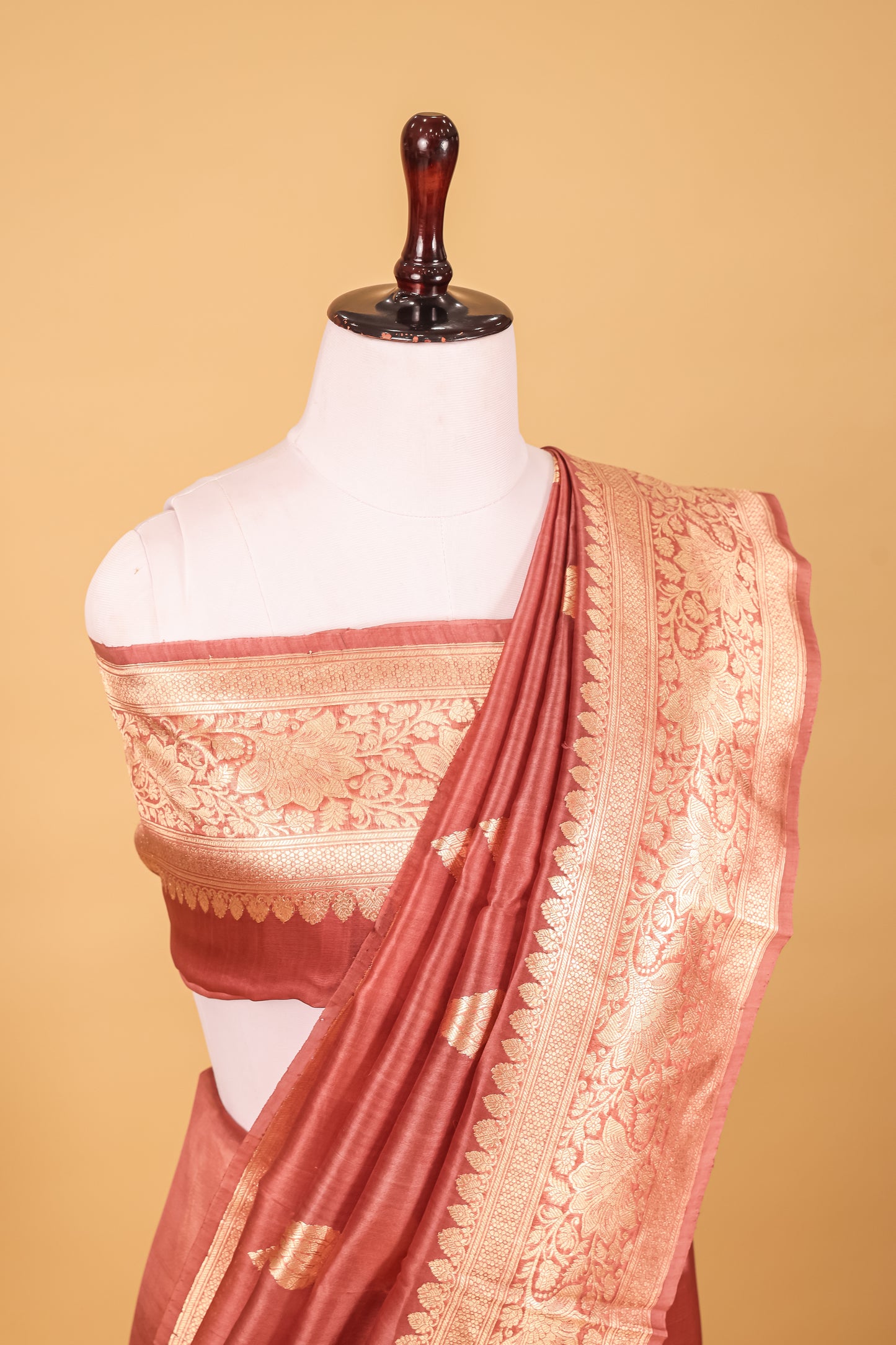 Pink Organza Silk Kadhwa Saree - Panaya 