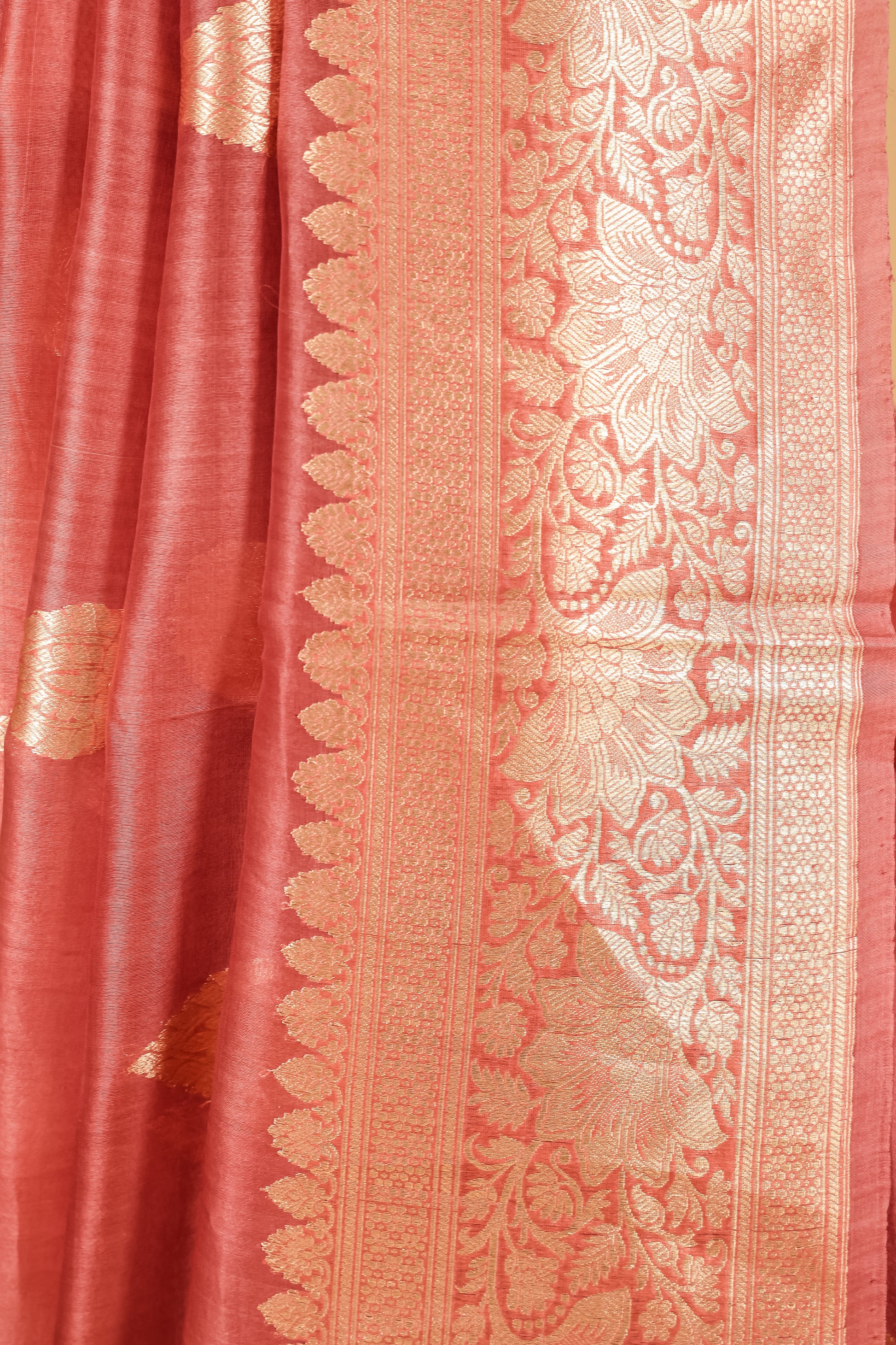 Pink Organza Silk Kadhwa Saree