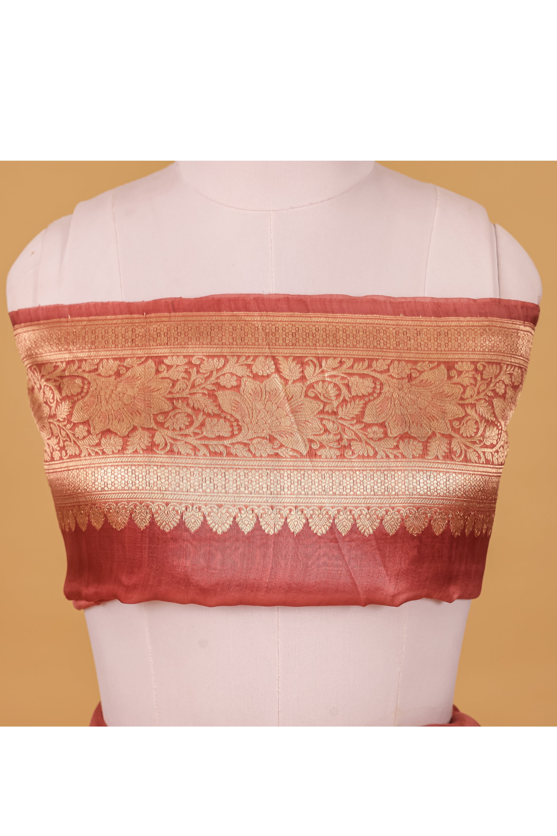 Pink Organza Silk Kadhwa Saree