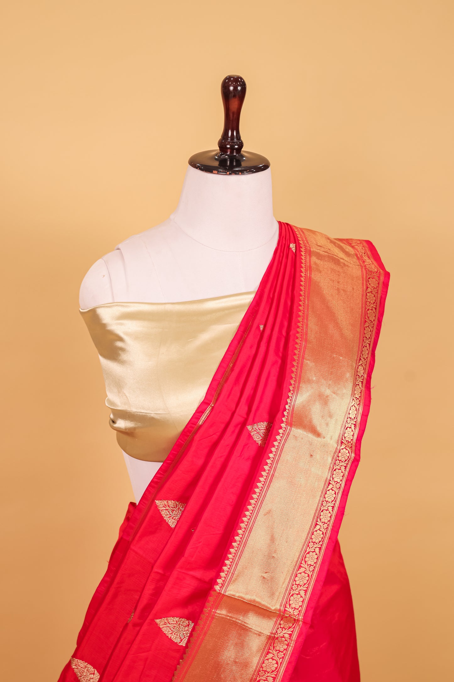 Rani Pink Katan Pure Silk Kadhwa Saree - Panaya 