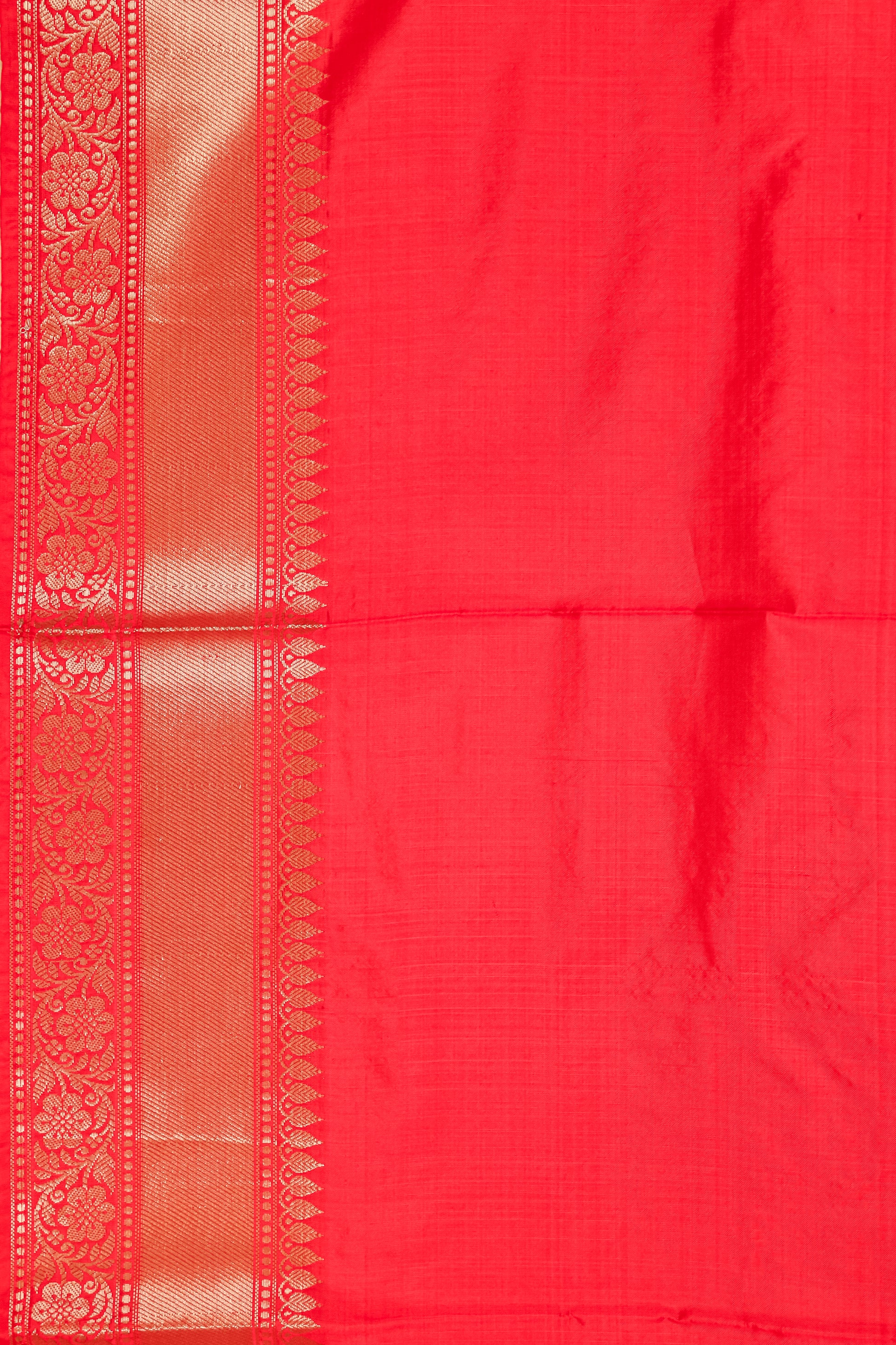 Red Katan Pure Silk Kadhwa Saree