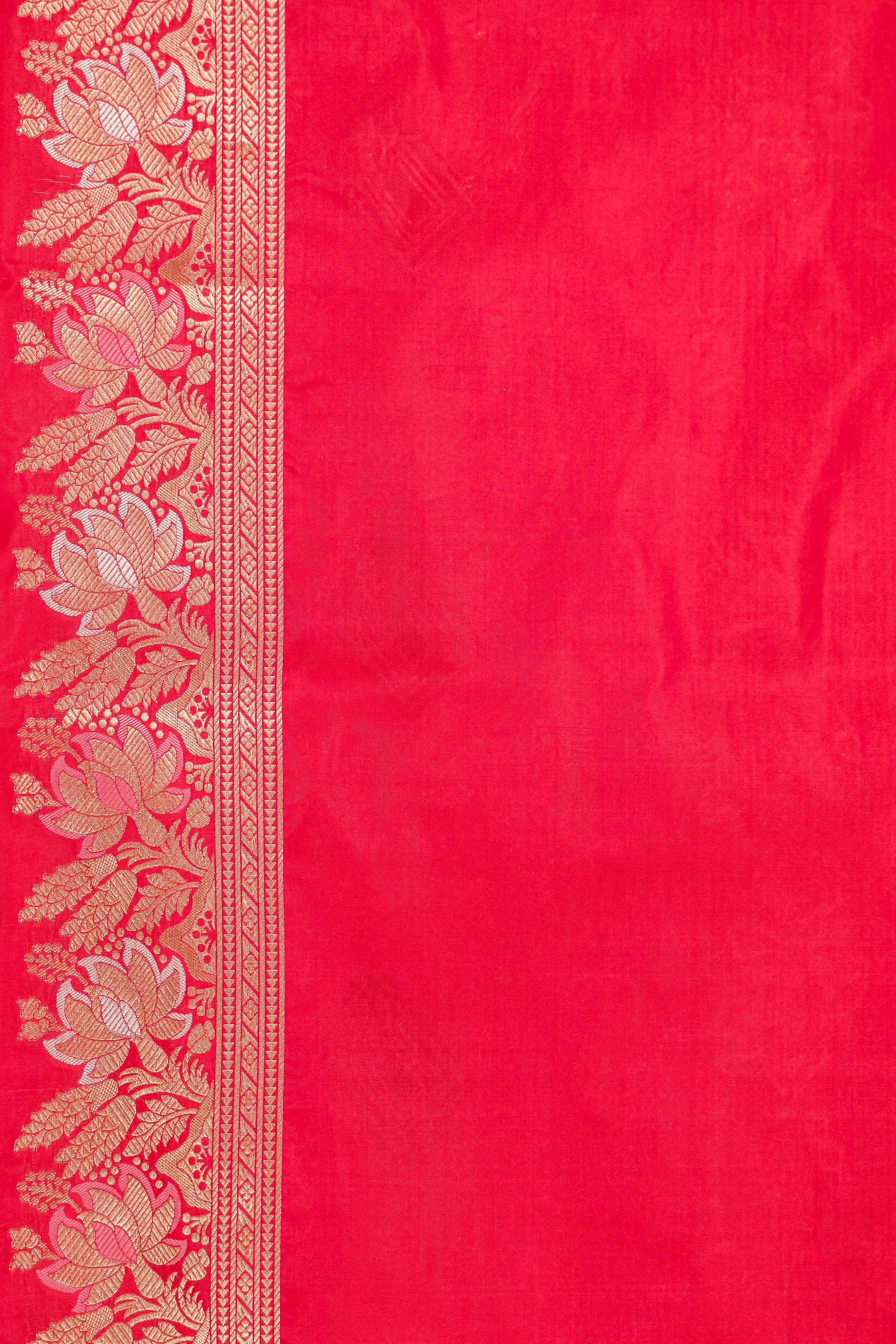 Rani Pink Katan Pure Silk Cutwork Saree